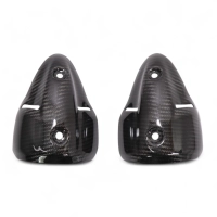 Paire de pare chaleur de silencieux carbone ducati monster 696 1100 1100s