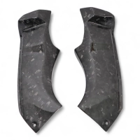 Paire de caches latéraux carbone kawasaki zx6r 2003 - 2004
