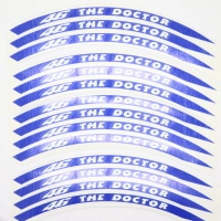 Iserets de jantes the doctor - couleur bleu