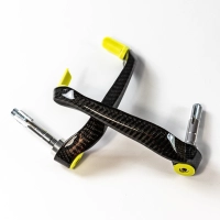 Paire de protection de leviers frein et embrayage carbone
