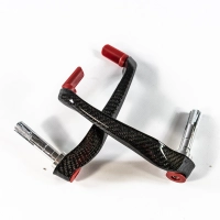 Paire de protection de leviers frein et embrayage carbone