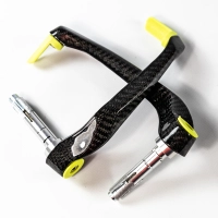 Paire de protection de leviers frein et embrayage carbone
