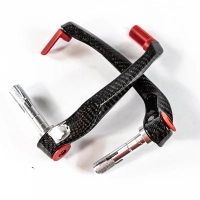 Paire de protection de leviers frein et embrayage carbone