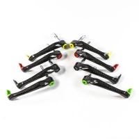 Paire de protection de leviers frein et embrayage carbone
