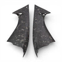 Paire de caches latéraux carbone yamaha r6 2008 - 2016