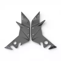 Paire de protections de cadre carbone z1000 2007-2009 z750  2007-2012 z750 r 2011-2012