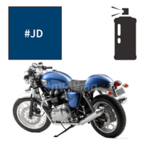 Peinture en spray triumph caspian blue pearl 900 thruxton 2005-2006