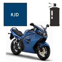 Peinture en spray triumph caspian blue pearl 1050 sprint st 2005-2007