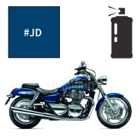 Peinture en spray triumph caspian blue pearl 1600 thunderbird 2012-2014