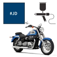 Peinture triumph caspian blue pearl 800 bonneville america 202-2004