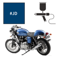 Peinture triumph caspian blue pearl 900 thruxton 2005-2006