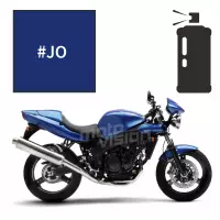 Peinture tricouche en spray triumph neon blue 600 speed four 2005