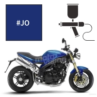 Peinture tricouche triumph neon blue 1050 speed triple 2005-2006