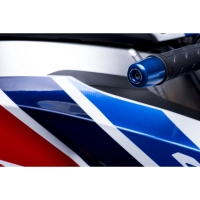 Paire d'embouts de guidon womettech pour kawasaki zx6r/ zx7/ zx9/ z1000etc en aluminium anodisé