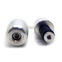 Paire d'embouts de guidon womettech universels 17-18mm en aluminium anodisé