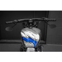 Guidon mega t-bar killer custom "champion" 1991-2024 (avec option de compteur de vitesse stealth view) 12"