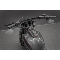 1991-2024 killer custom "back saver" guidon mega avec barre en t incliné 6"