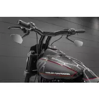 1991-2024 killer custom "back saver" guidon mega avec barre en t incliné 4"