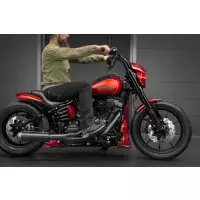 1991-2024 killer custom "back saver" guidon mega avec barre en t incliné 6"