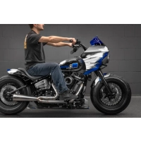 1991-2024 killer custom "back saver" guidon mega avec barre en t incliné 8"