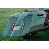 Sacoches allongées et kit de garde-boue touring 7" 2014-2023 avec couvercles et caches latéraux, taille universelle, tous les autres pays