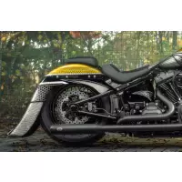 Garde-boue arrière extensible softail m8 7,5" heritage flhc/s - deluxe flde 2018-2025 sans pointe lisse sans évidement