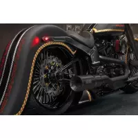 Garde-boue arrière extensible m8 softail 2018  2025, pour pneus 180-200 low rider fxlr/fxlrs / sport glide flsb
