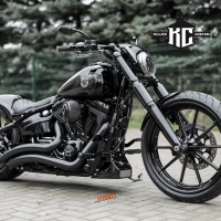 Kit caches fourche killer custom harley davidson softaill fxsb breakout 2013-2017