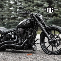Kit caches fourche killer custom harley davidson softaill fxsb breakout 2013-2017