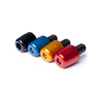 Paire d'embouts de guidon womettech universels 17-18mm en aluminium anodisé