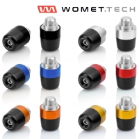 Paire d'embouts de guidon aluminium et delrin womettech kawasaki zx10r