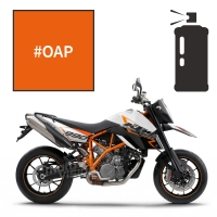 Peinture en spray adrenaline orange pearl ktm 990 sm r 2008-2010