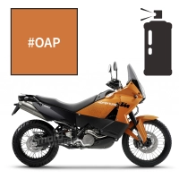 Peinture tricouche en spray adrenaline orange pearl ktm adventure 990 adventure r 2007-2010
