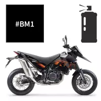Peinture en spray  noir mat ktm lc4 690 supermoto 2007-2012