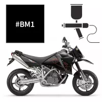 Peinture noir mat ktm 950 lc8 supermoto r 2005-2010