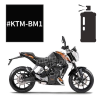 Peinture en spray  noir mat ktm duke 125 2011-2018