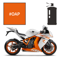Peinture en spray adrenaline orange pearl ktm rc8 r 1190 2011-2015