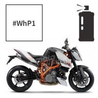 Peinture en spray crystal white pearl ktm 990 superduke super duke r 2007-2013