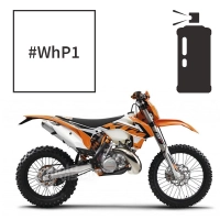 Peinture ktm crystal white pearl ktm exc 200 2012-2016