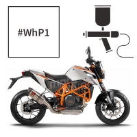 Peinture ktm crystal white pearl ktm duke r 690 2010