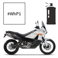 Peinture en spray crystal white pearl ktm adventure 990 adventure r 990 2009-2014