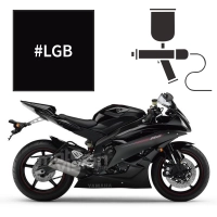 Peinture yamaha low gloss black r6