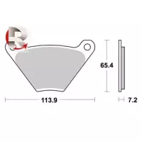 Jeu de plaquettes ap racing standard organique avant/arrière