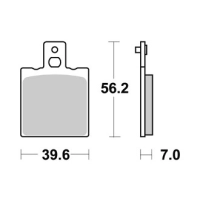 Jeu de plaquettes ap racing off-road mx  racing   avant/arrière