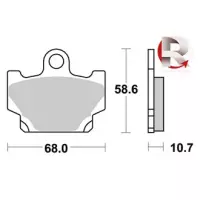 Jeu de plaquettes ap racing standard organique avant/arrière