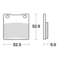 Jeu de plaquettes ap racing route métal fritté avant