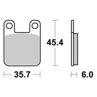 Jeu de plaquettes ap racing off-road mx    avant/arrière