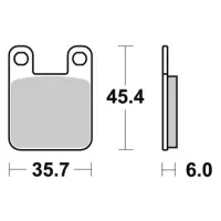 Jeu de plaquettes ap racing route métal fritté avant