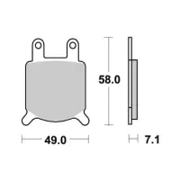 Jeu de plaquettes ap racing standard organique avant/arrière