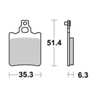 Jeu de plaquettes ap racing off-road mx  racing   avant/arrière